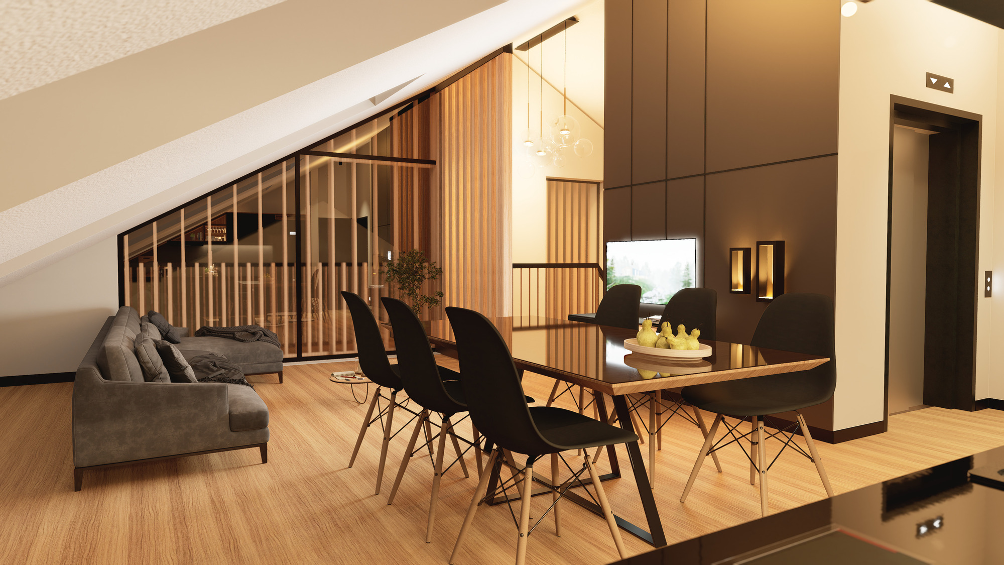 Attico Appius - Living - 1