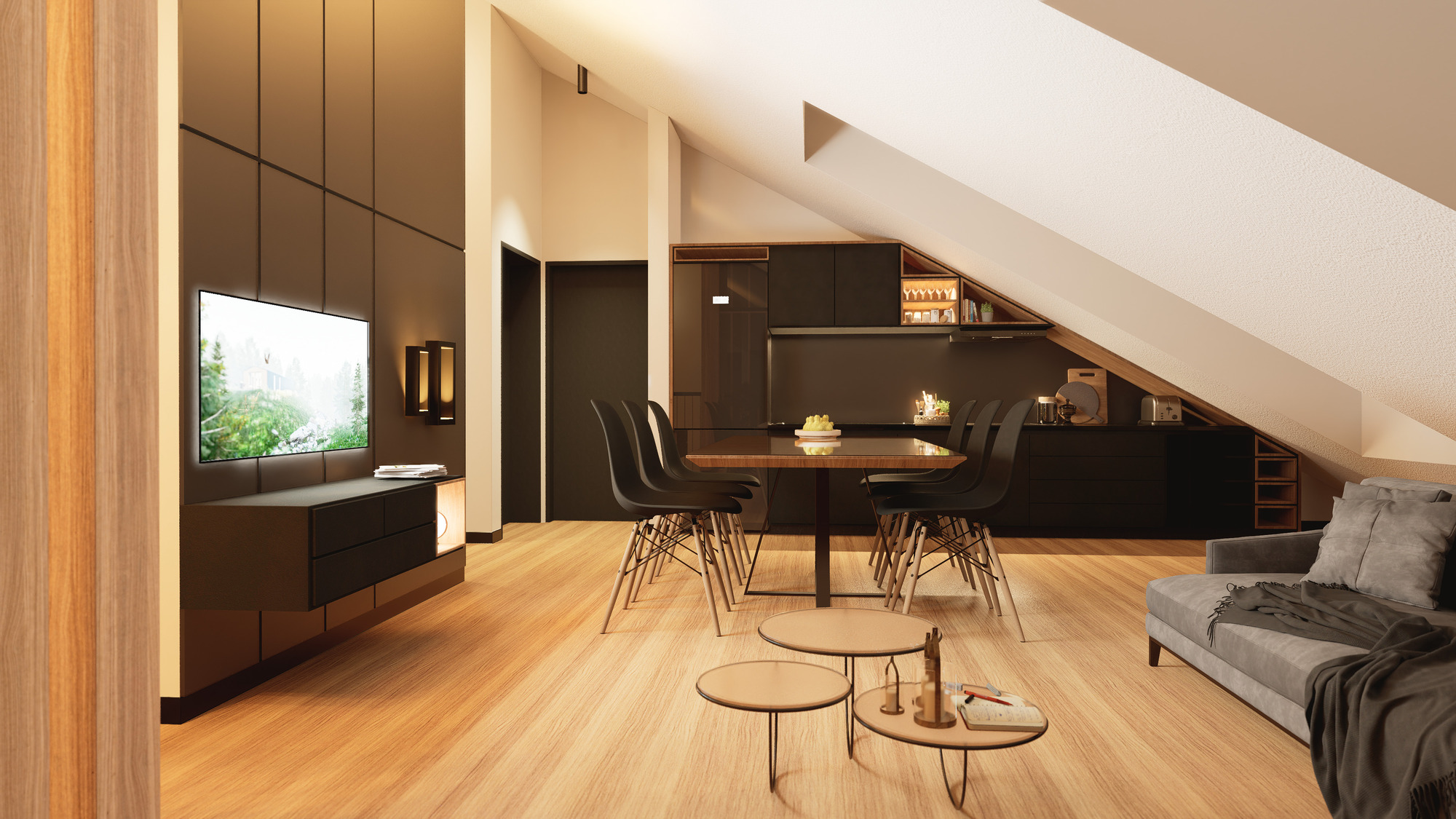 Attico Appius - Living - 2